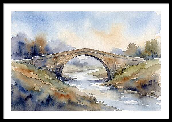 Arch Bridge Over Tranquil Waters