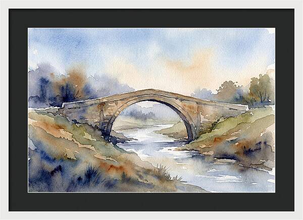 Arch Bridge Over Tranquil Waters