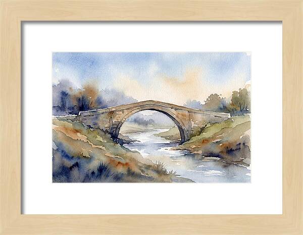 Arch Bridge Over Tranquil Waters