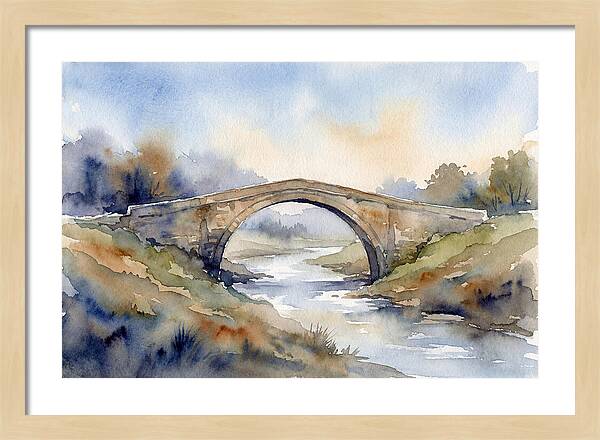 Arch Bridge Over Tranquil Waters