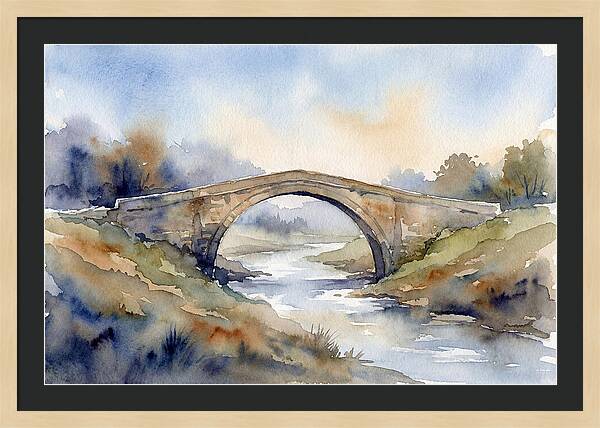 Arch Bridge Over Tranquil Waters