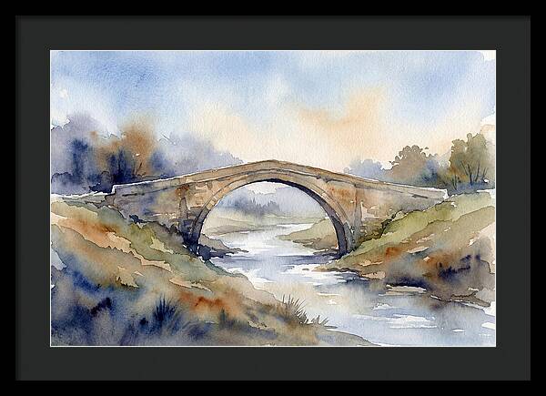 Arch Bridge Over Tranquil Waters
