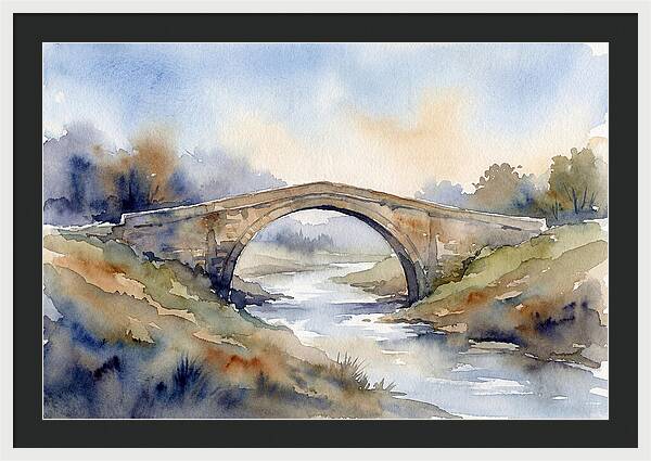Arch Bridge Over Tranquil Waters
