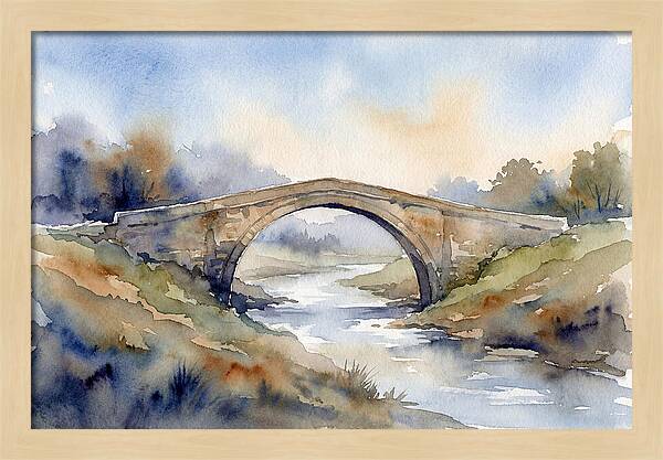 Arch Bridge Over Tranquil Waters