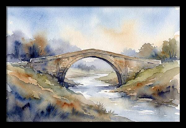 Arch Bridge Over Tranquil Waters