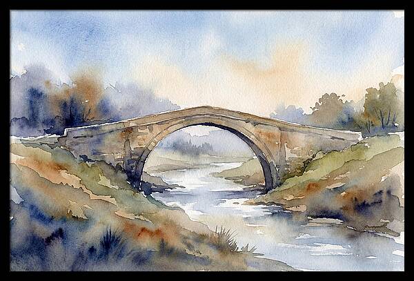 Arch Bridge Over Tranquil Waters