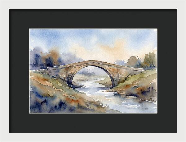 Arch Bridge Over Tranquil Waters
