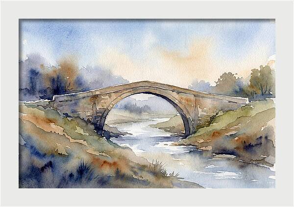 Arch Bridge Over Tranquil Waters