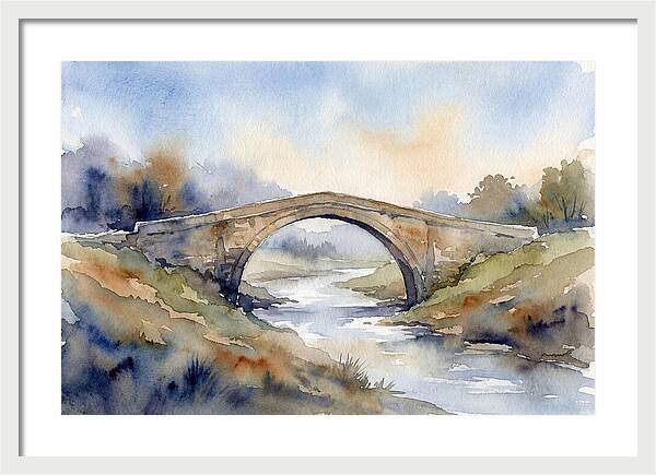 Arch Bridge Over Tranquil Waters