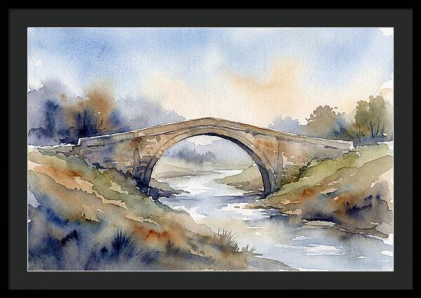 Arch Bridge Over Tranquil Waters