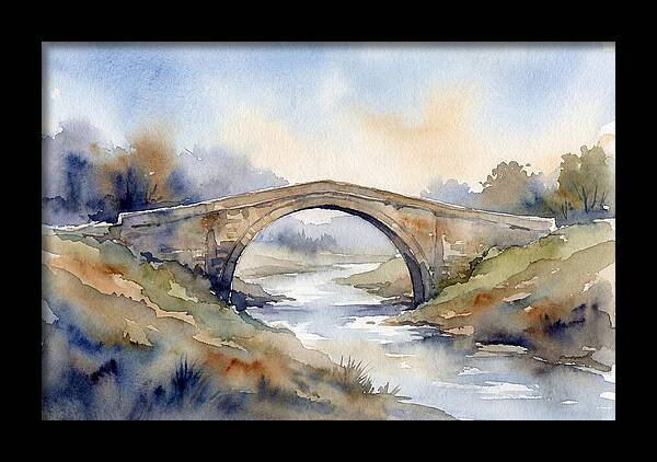 Arch Bridge Over Tranquil Waters
