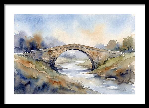 Arch Bridge Over Tranquil Waters