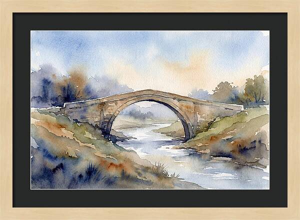 Arch Bridge Over Tranquil Waters