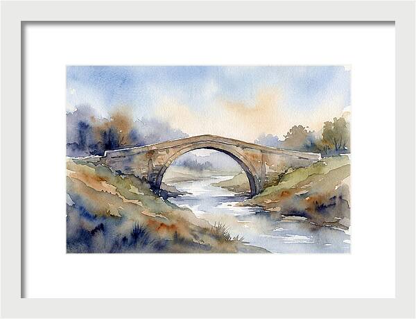 Arch Bridge Over Tranquil Waters