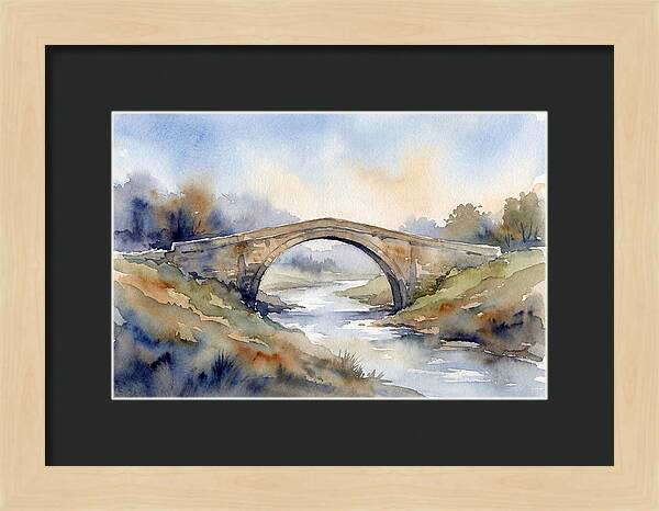 Arch Bridge Over Tranquil Waters