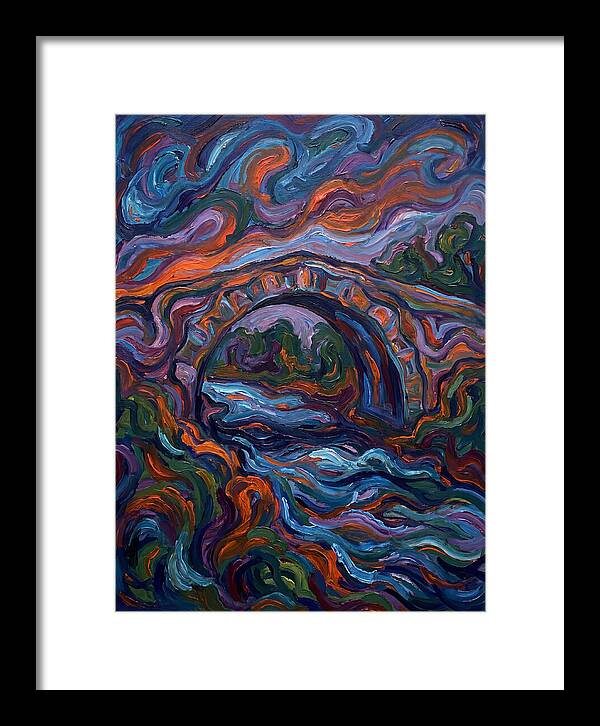 Arch Bridge Under Vibrant Skies