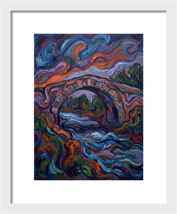 Arch Bridge Under Vibrant Skies