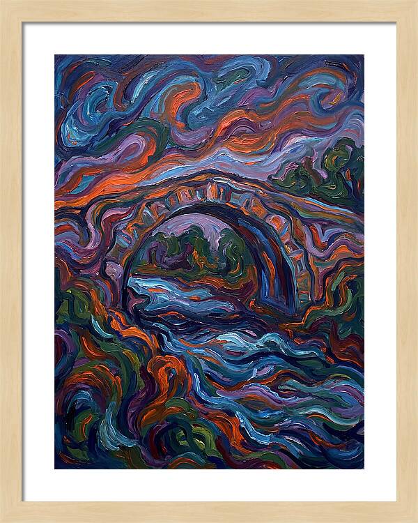 Arch Bridge Under Vibrant Skies