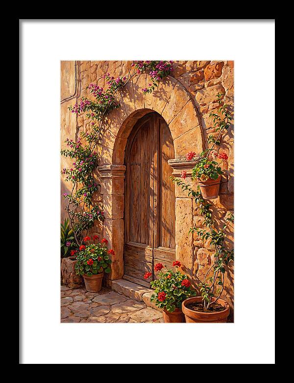 Arched Doorway In Bloom