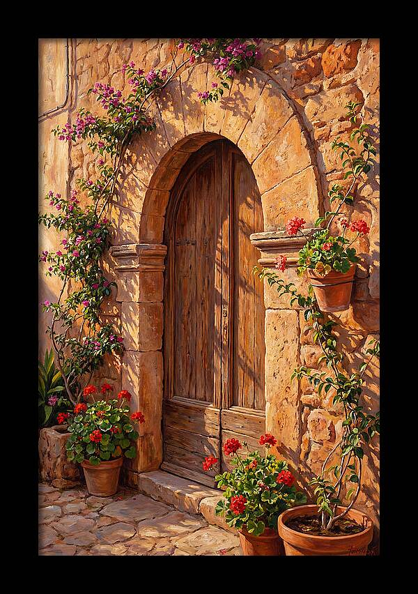 Arched Doorway In Bloom