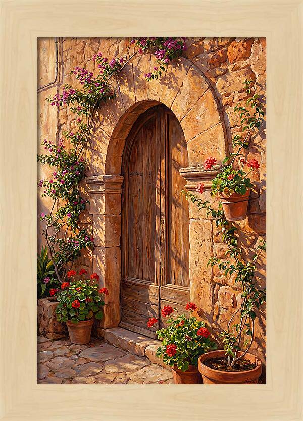 Arched Doorway In Bloom