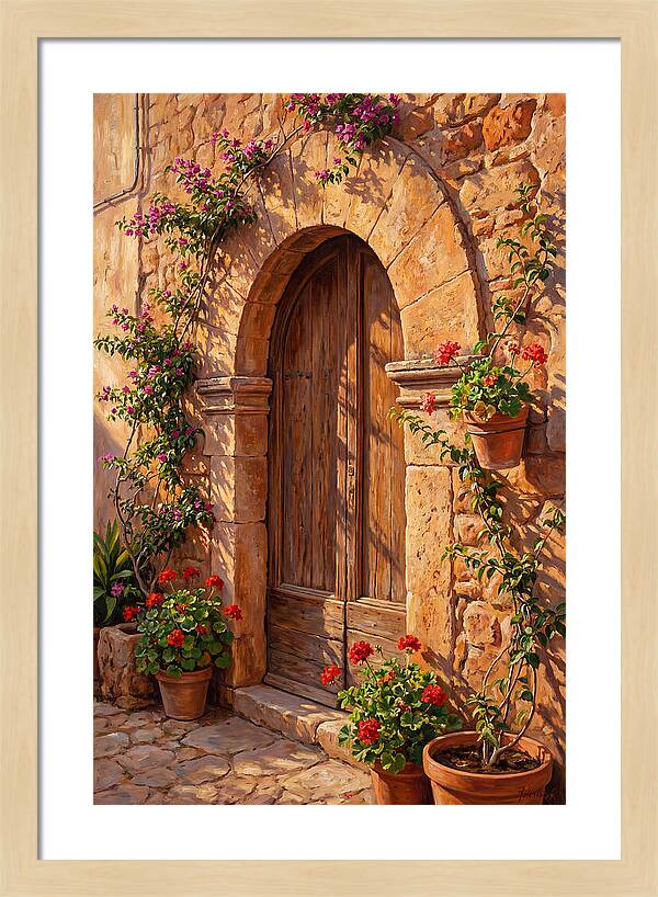 Arched Doorway In Bloom