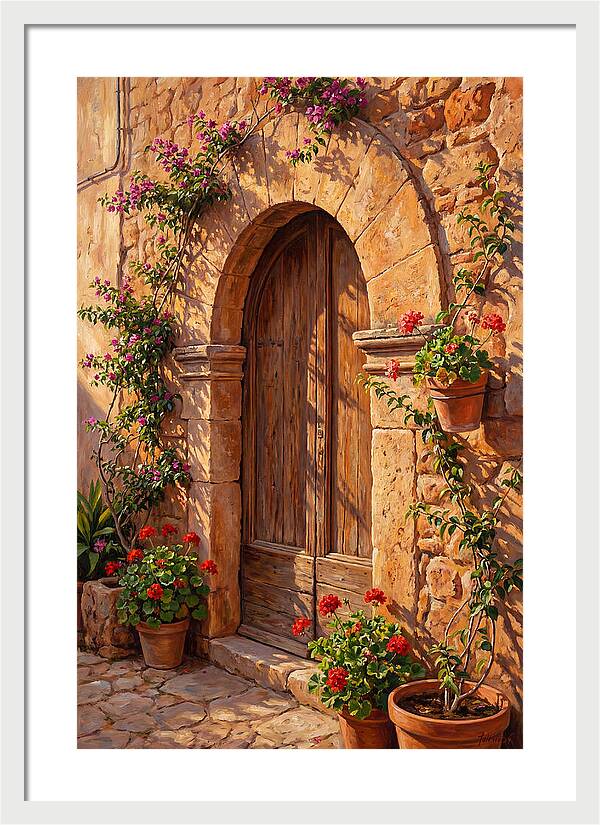 Arched Doorway In Bloom