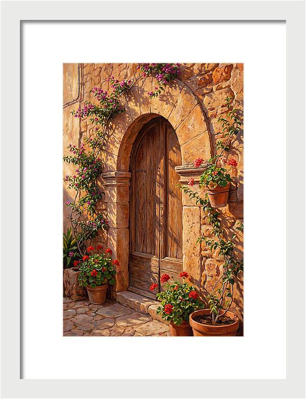Arched Doorway In Bloom