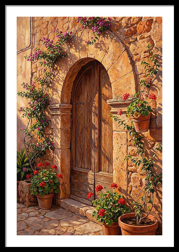 Arched Doorway In Bloom