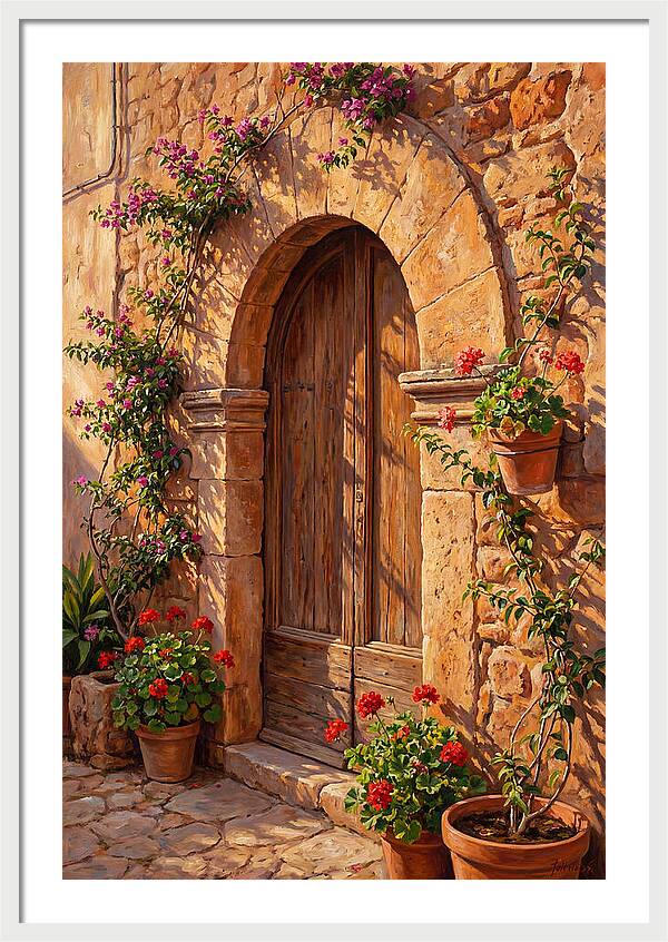 Arched Doorway In Bloom