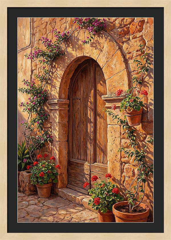 Arched Doorway In Bloom