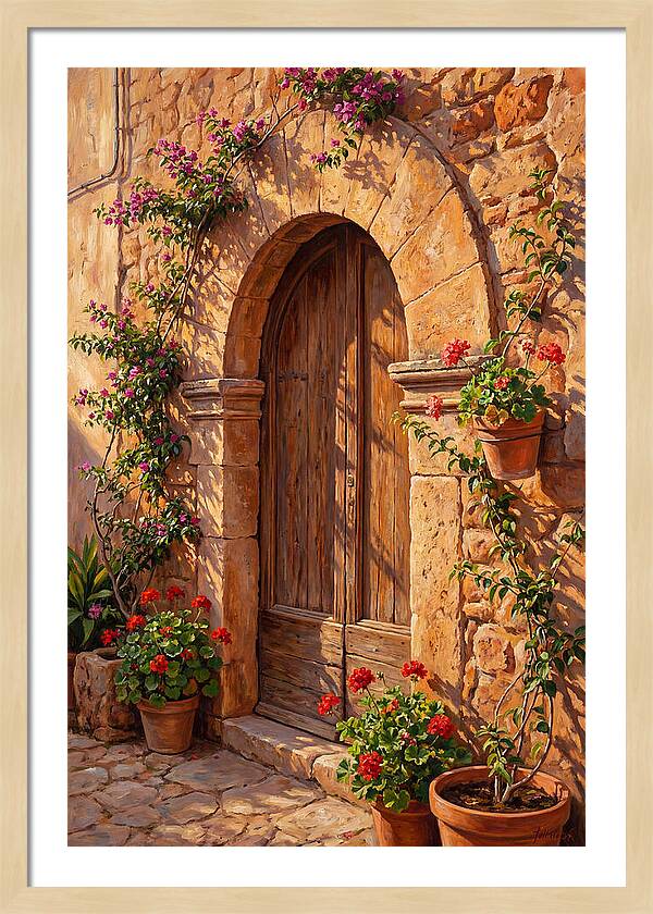 Arched Doorway In Bloom
