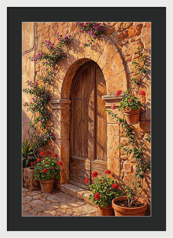 Arched Doorway In Bloom