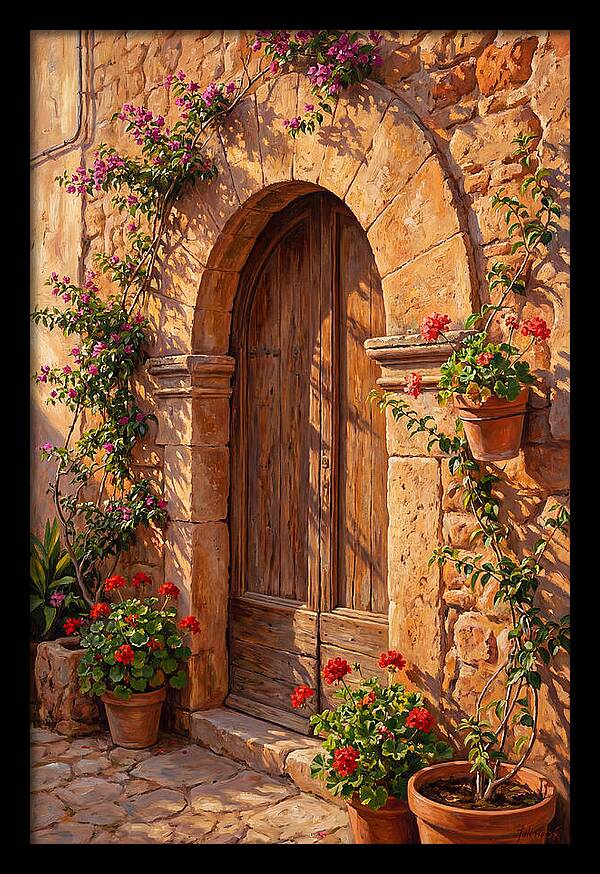 Arched Doorway In Bloom