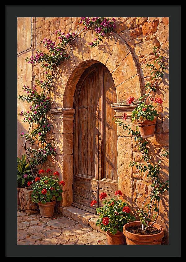 Arched Doorway In Bloom