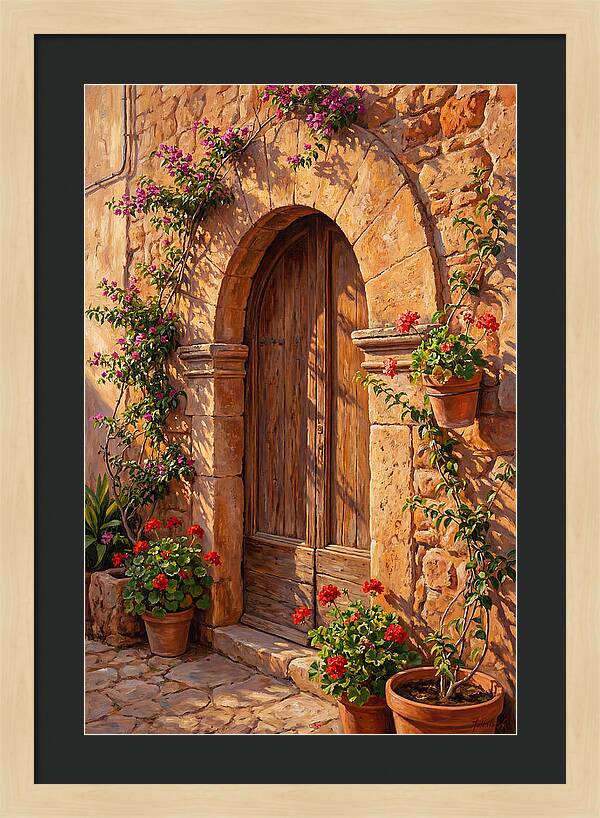 Arched Doorway In Bloom