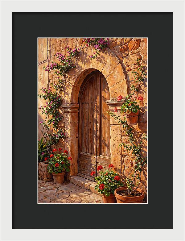 Arched Doorway In Bloom
