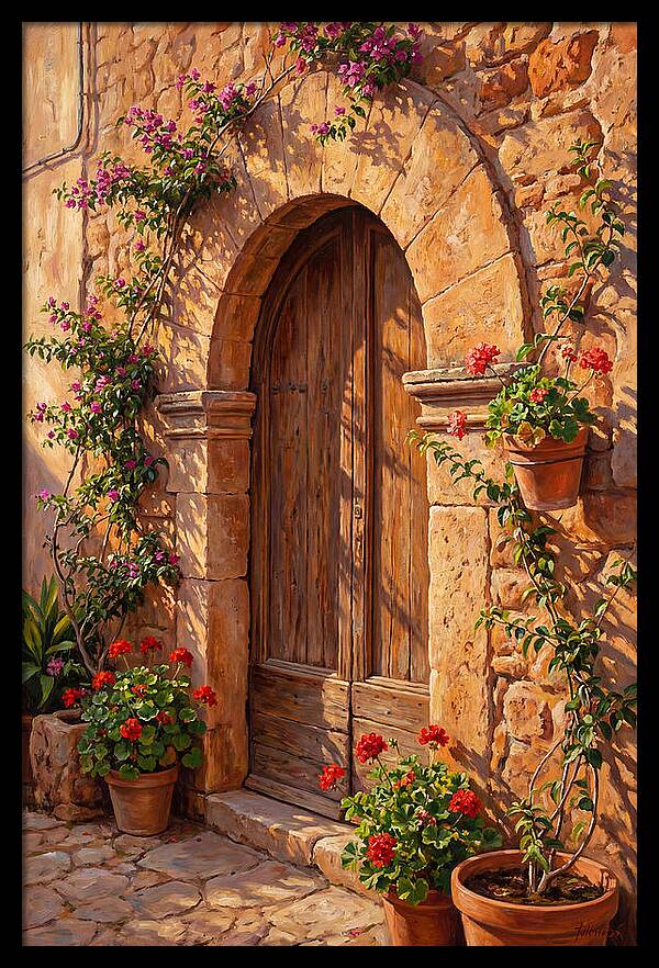 Arched Doorway In Bloom