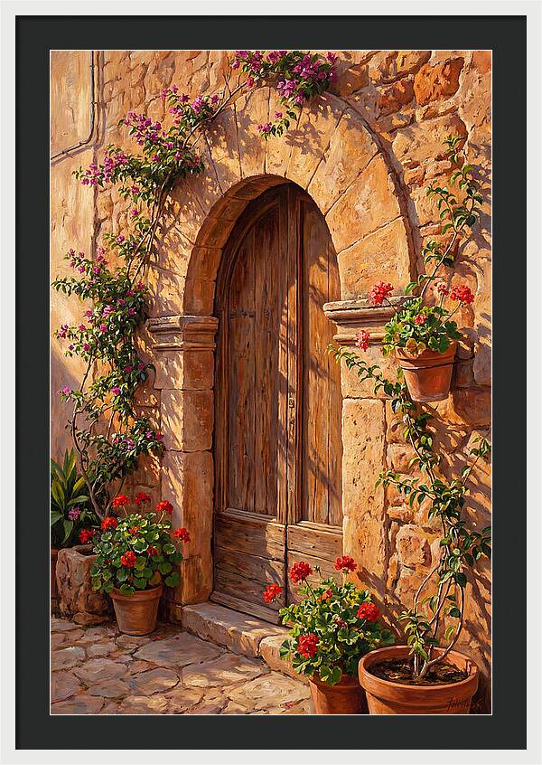 Arched Doorway In Bloom
