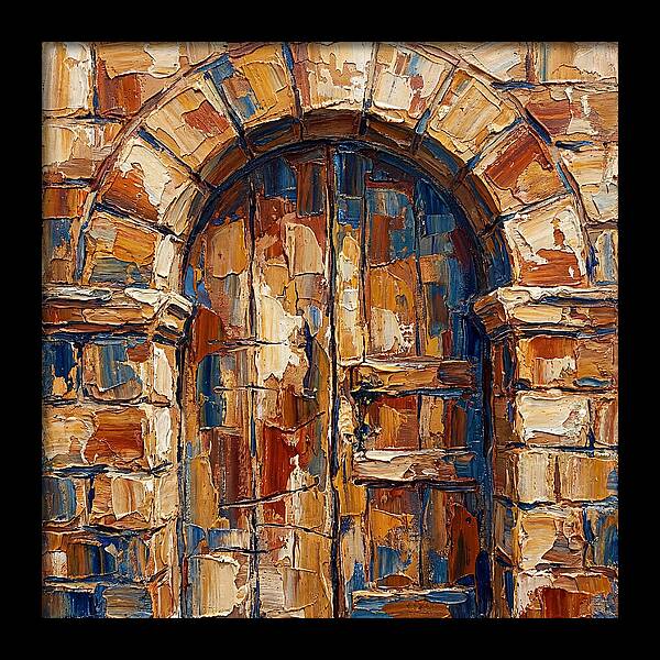 Arched Doorway In Earthy Tones