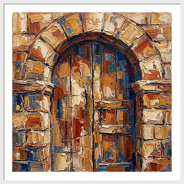 Arched Doorway In Earthy Tones