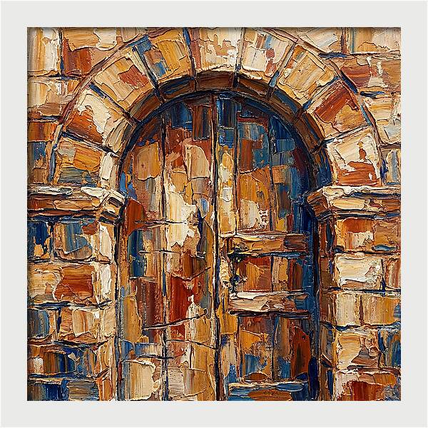 Arched Doorway In Earthy Tones