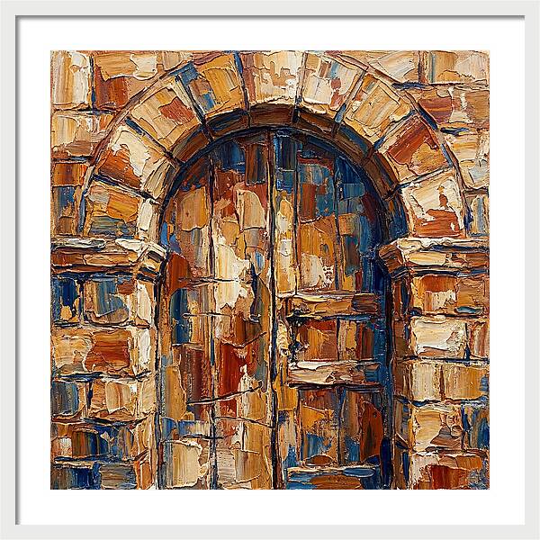 Arched Doorway In Earthy Tones