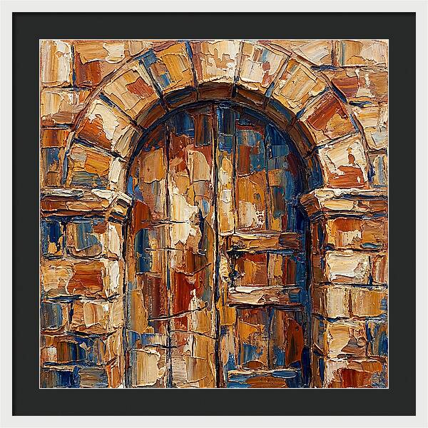 Arched Doorway In Earthy Tones