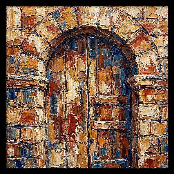 Arched Doorway In Earthy Tones