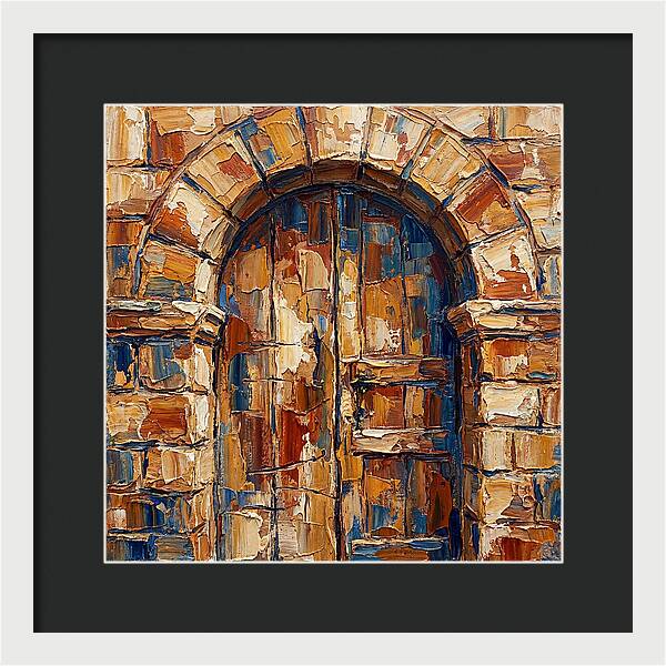 Arched Doorway In Earthy Tones