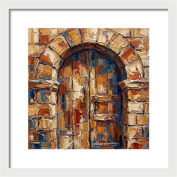 Arched Doorway In Earthy Tones