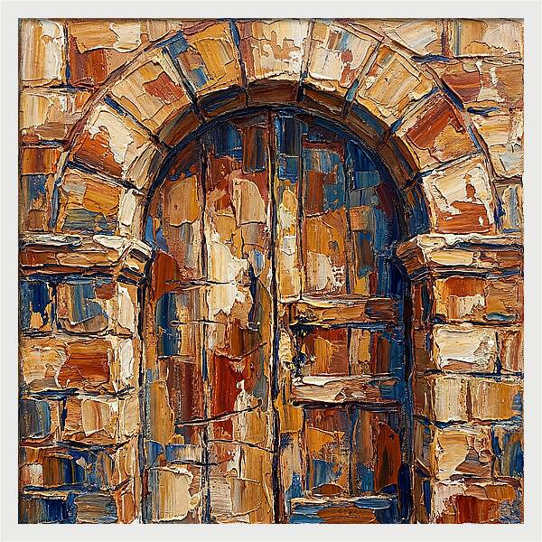 Arched Doorway In Earthy Tones