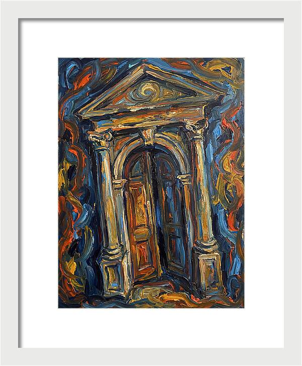 Arched Doorway In Expressionist Style