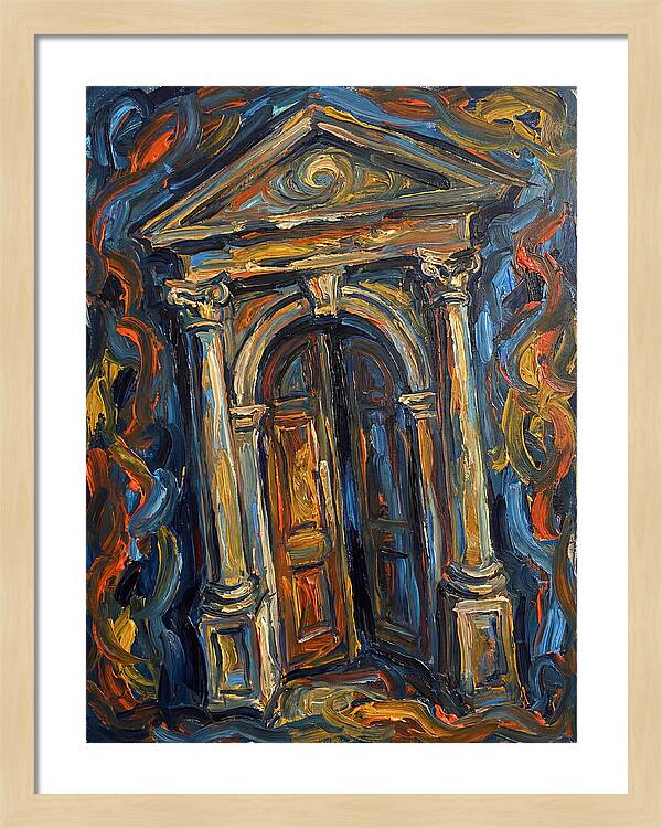 Arched Doorway In Expressionist Style
